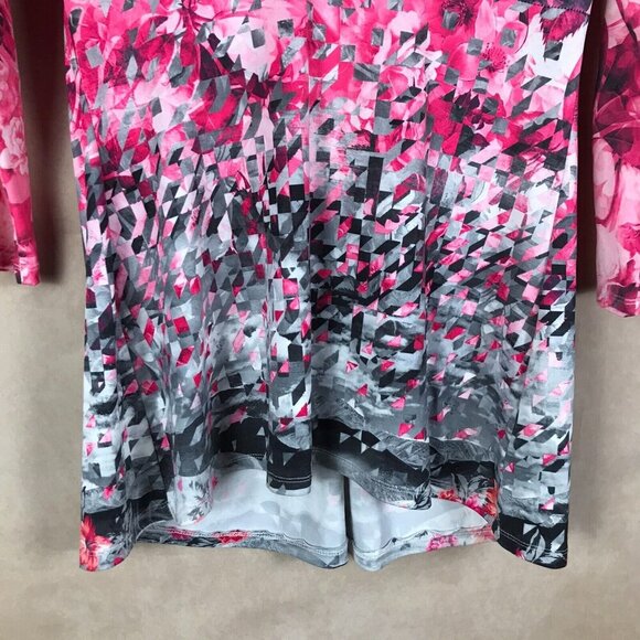 Style & Co. Pink Floral Soft Stretchy Tunic Top Size SMALL - Picture 6 of 7